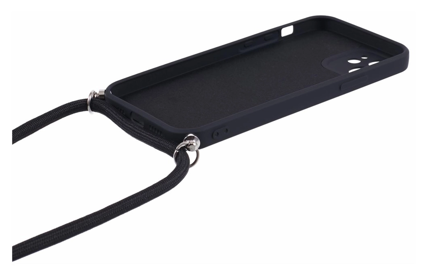 Apple iPhone 11 Hoesje met Koord en Camera Bescherming Back Cover Zwart afbeelding 8