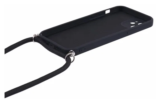 Apple iPhone 11 Hoesje met Koord en Camera Bescherming Back Cover Zwart afbeelding 8