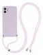 Apple iPhone 11 Hoesje met Koord en Camera Bescherming Back Cover Paars