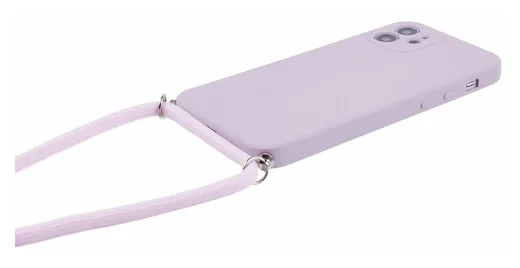 Apple iPhone 11 Hoesje met Koord en Camera Bescherming Back Cover Paars afbeelding 6