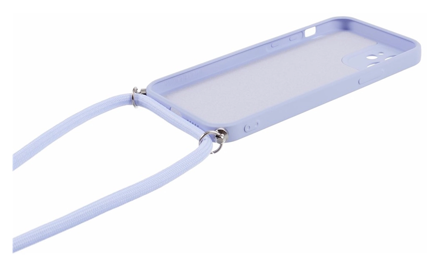 Apple iPhone 11 Hoesje met Koord en Camera Bescherming Back Cover Lichtpaars afbeelding 8