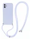 Apple iPhone 11 Hoesje met Koord en Camera Bescherming Back Cover Lichtpaars