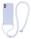 Apple iPhone 11 Hoesje met Koord en Camera Bescherming Back Cover Lichtpaars