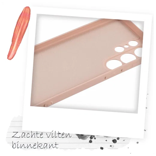 Samsung S25 Ultra Hoesje met Koord en Camera Bescherming Back Cover Roze afbeelding 5