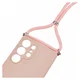 Samsung S25 Ultra Hoesje met Koord en Camera Bescherming Back Cover Roze afbeelding 9