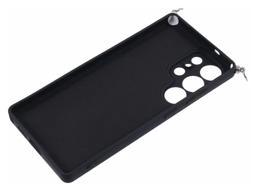 Samsung S25 Ultra Hoesje met Koord en Camera Bescherming Back Cover Zwart afbeelding 9