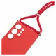 Samsung S25 Ultra Hoesje met Koord en Camera Bescherming Back Cover Rood afbeelding 8