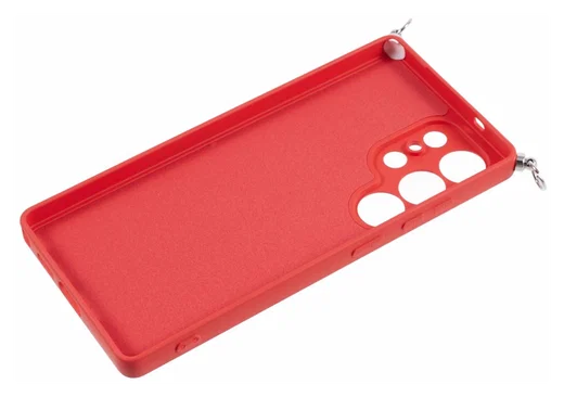 Samsung S25 Ultra Hoesje met Koord en Camera Bescherming Back Cover Rood afbeelding 9