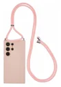 Samsung S24 Ultra Hoesje met Koord en Camera Bescherming Back Cover Roze