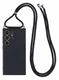 Samsung S24 Ultra Hoesje met Koord en Camera Bescherming Back Cover Zwart afbeelding 1