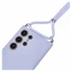 Samsung S24 Ultra Hoesje met Koord en Camera Bescherming Back Cover Lichtpaars afbeelding 8