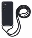 Samsung Galaxy A56 Hoesje met Koord en Camera Bescherming Back Cover Zwart