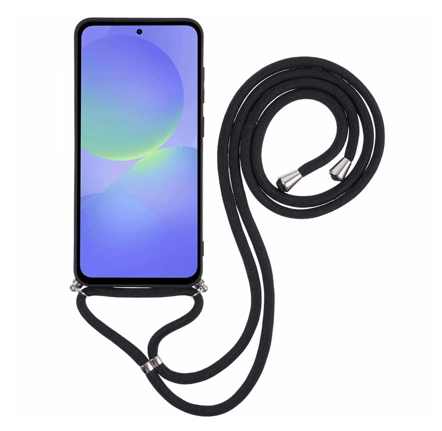 Samsung Galaxy A56 Hoesje met Koord en Camera Bescherming Back Cover Zwart afbeelding 6
