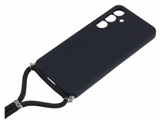 Samsung Galaxy A56 Hoesje met Koord en Camera Bescherming Back Cover Zwart afbeelding 7