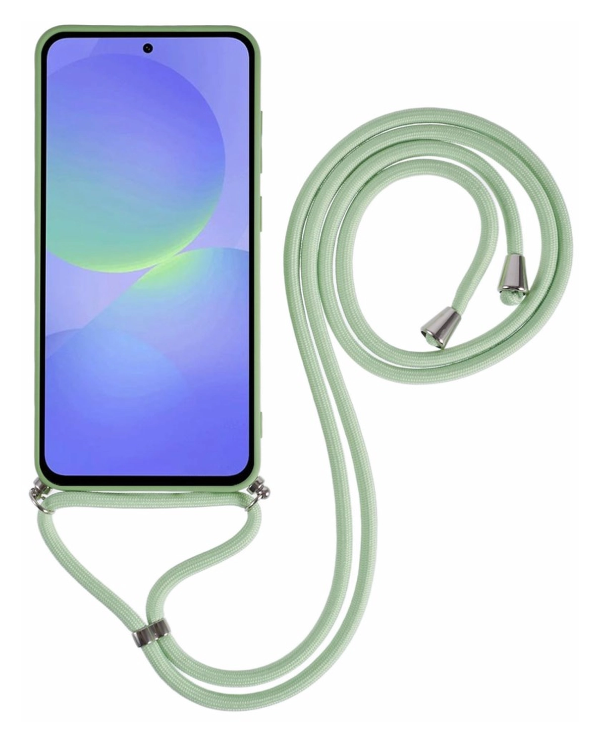 Samsung Galaxy A56 Hoesje met Koord en Camera Bescherming Back Cover Matcha afbeelding 6