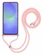 Samsung Galaxy A36 Hoesje met Koord en Camera Bescherming Back Cover Roze afbeelding 6