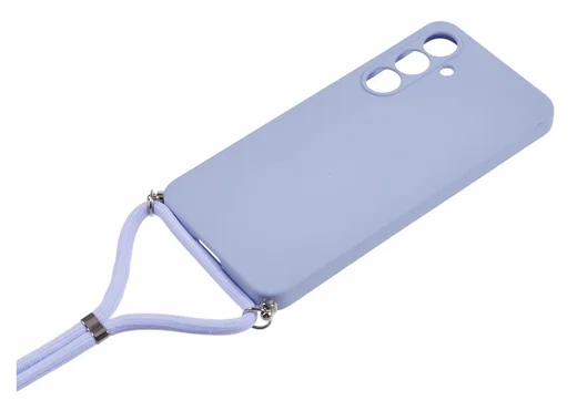 Samsung Galaxy A36 Hoesje met Koord en Camera Bescherming Back Cover Lichtpaars afbeelding 7