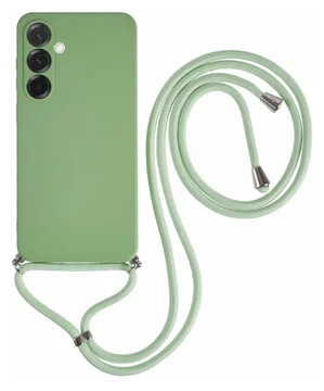 Samsung Galaxy A36 Hoesje met Koord en Camera Bescherming Back Cover Matcha