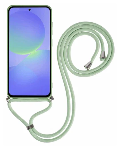Samsung Galaxy A36 Hoesje met Koord en Camera Bescherming Back Cover Matcha afbeelding 6