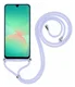 Samsung Galaxy A26 Hoesje met Koord en Camera Bescherming Back Cover Lichtpaars afbeelding 2