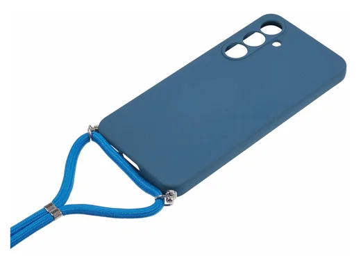 Samsung Galaxy A16 Hoesje met Koord en Camera Bescherming Back Cover Blauw afbeelding 5