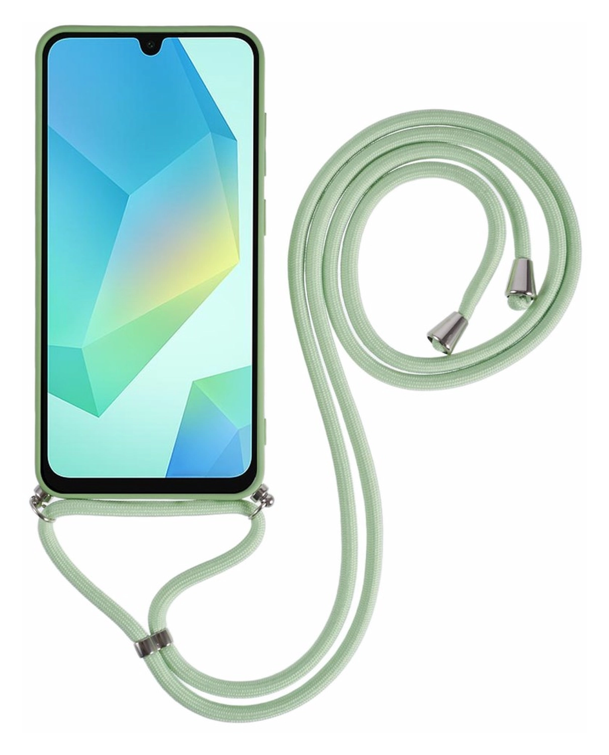 Samsung Galaxy A16 Hoesje met Koord en Camera Bescherming Back Cover Matcha afbeelding 6