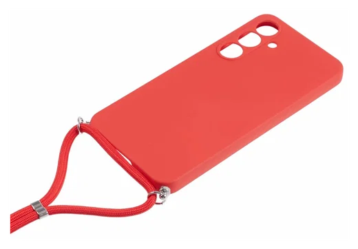 Samsung Galaxy A16 Hoesje met Koord en Camera Bescherming Back Cover Rood afbeelding 7