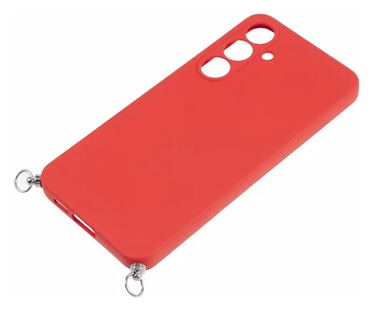 Samsung Galaxy A16 Hoesje met Koord en Camera Bescherming Back Cover Rood afbeelding 9