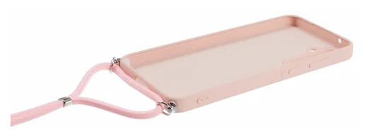 Samsung Galaxy A55 Hoesje met Koord en Camera Bescherming Back Cover Roze afbeelding 7