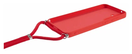 Samsung Galaxy A55 Hoesje met Koord en Camera Bescherming Back Cover Rood afbeelding 7
