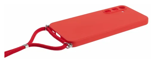Samsung Galaxy A55 Hoesje met Koord en Camera Bescherming Back Cover Rood afbeelding 8