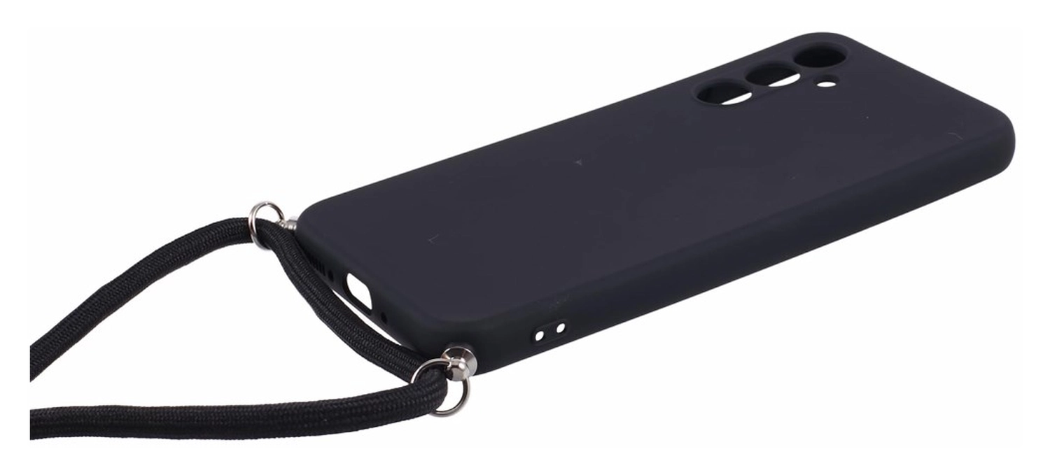 Samsung Galaxy A54 Hoesje met Koord en Camera Bescherming Back Cover Zwart afbeelding 7