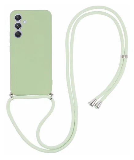 Samsung Galaxy A54 Hoesje met Koord en Camera Bescherming Back Cover Matcha afbeelding 1