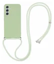 Samsung Galaxy A54 Hoesje met Koord en Camera Bescherming Back Cover Matcha