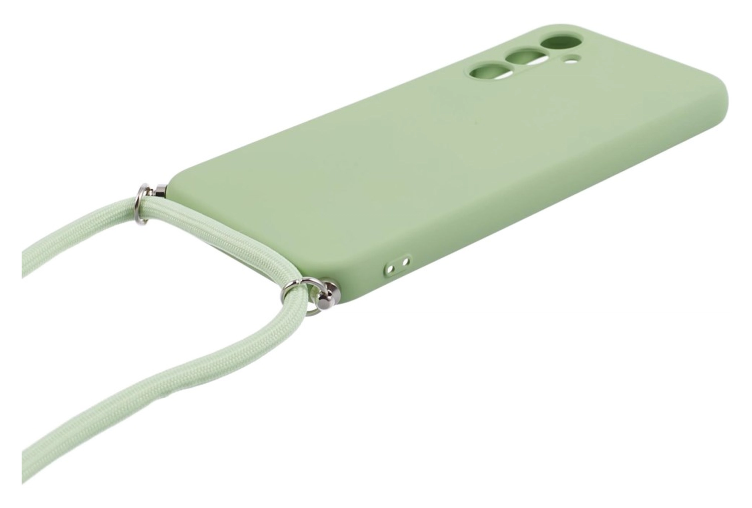Samsung Galaxy A54 Hoesje met Koord en Camera Bescherming Back Cover Matcha afbeelding 7