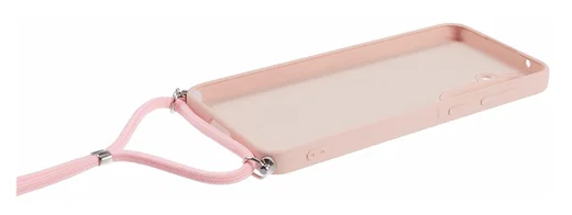 Samsung Galaxy A35 Hoesje met Koord en Camera Bescherming Back Cover Roze afbeelding 7