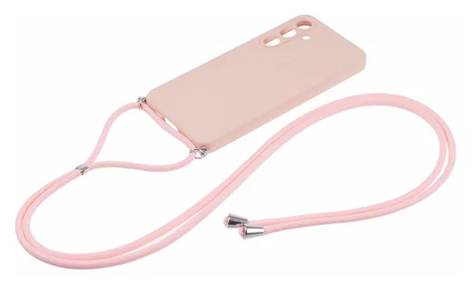 Samsung Galaxy A35 Hoesje met Koord en Camera Bescherming Back Cover Roze afbeelding 8