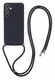 Samsung Galaxy A35 Hoesje met Koord en Camera Bescherming Back Cover Zwart afbeelding 1