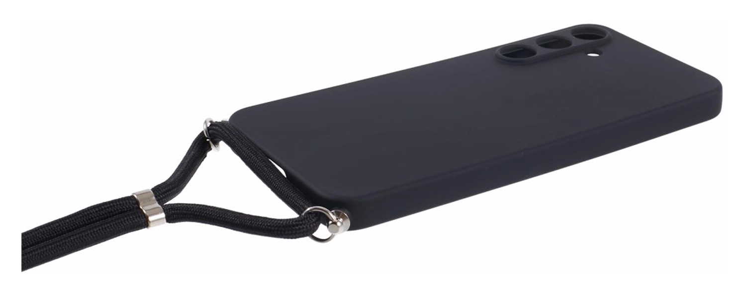Samsung Galaxy A35 Hoesje met Koord en Camera Bescherming Back Cover Zwart afbeelding 8