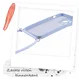 Samsung Galaxy A35 Hoesje met Koord en Camera Bescherming Back Cover Lichtpaars afbeelding 5