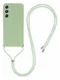 Samsung Galaxy A35 Hoesje met Koord en Camera Bescherming Back Cover Matcha