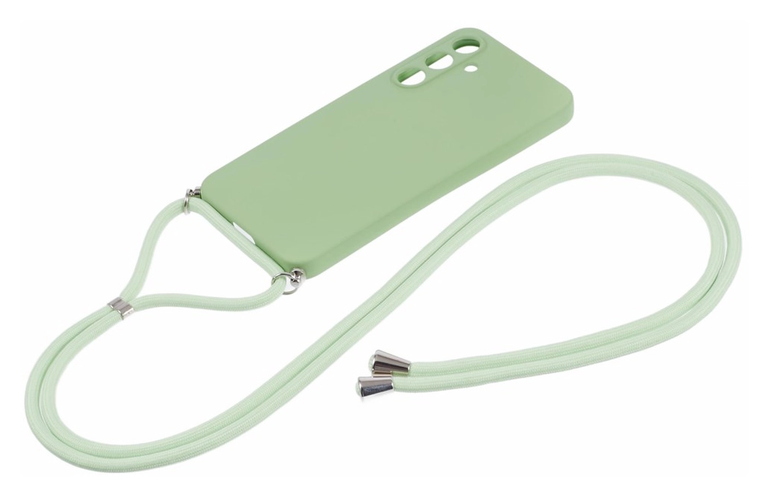 Samsung Galaxy A35 Hoesje met Koord en Camera Bescherming Back Cover Matcha afbeelding 6