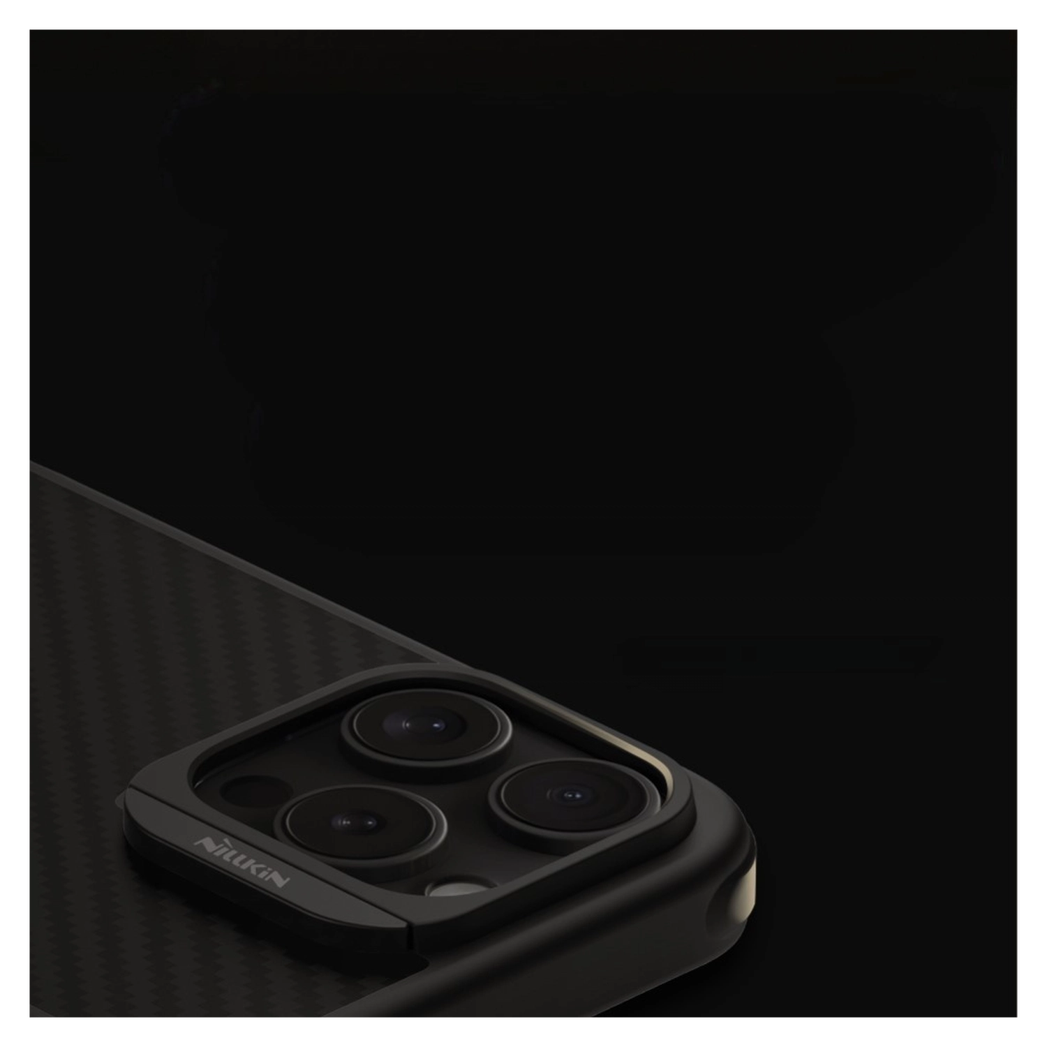 Nillkin Synthetic Fiber Apple iPhone 16 Pro Max Hoesje MagSafe Carbon Zwart afbeelding 5