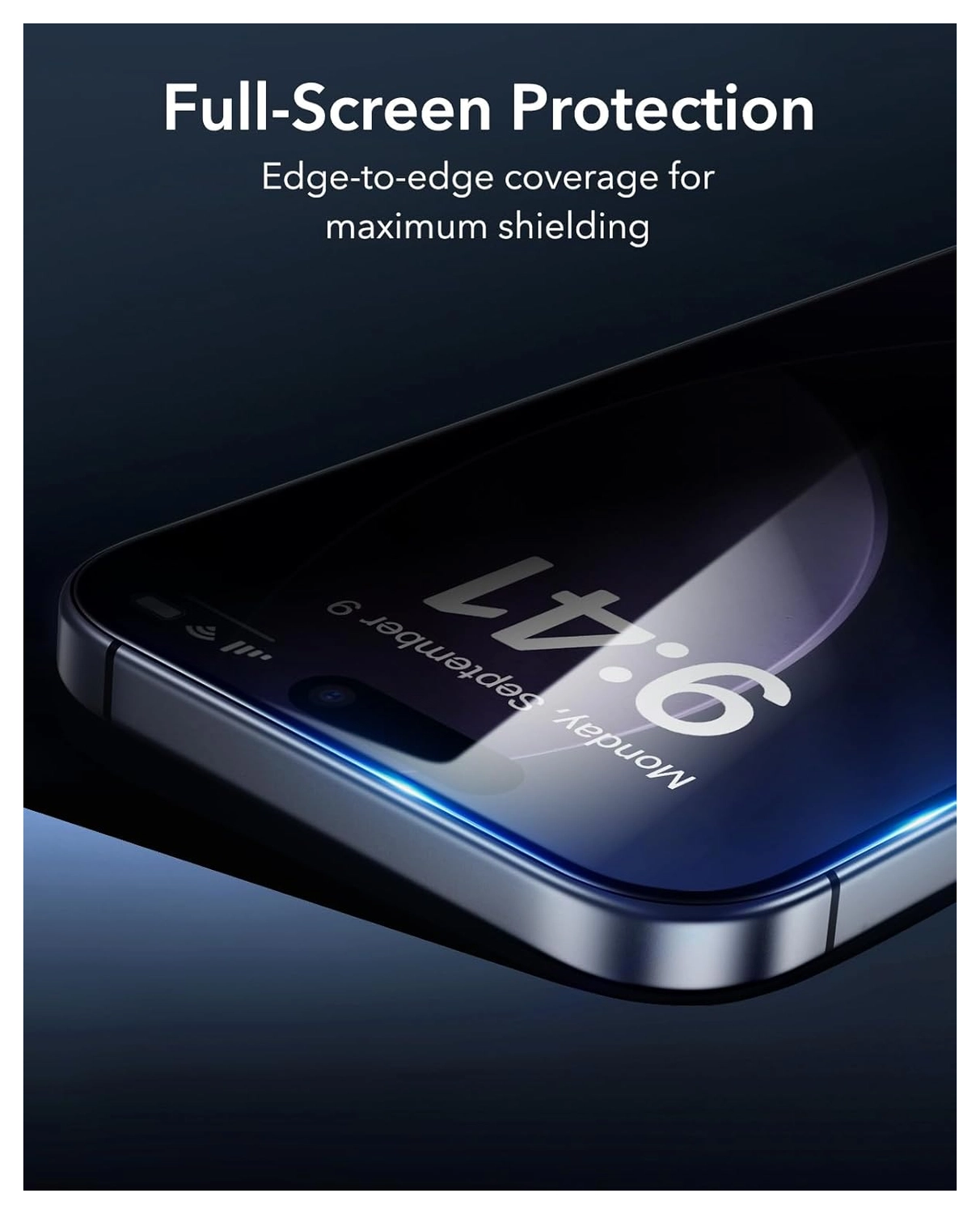 ESR Privacy Screen Protector iPhone 17 / 16 Pro Tempered Glass (3-Pack) afbeelding 5