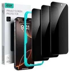 ESR Privacy Screen Protector iPhone Air Tempered Glass (3-Pack) afbeelding