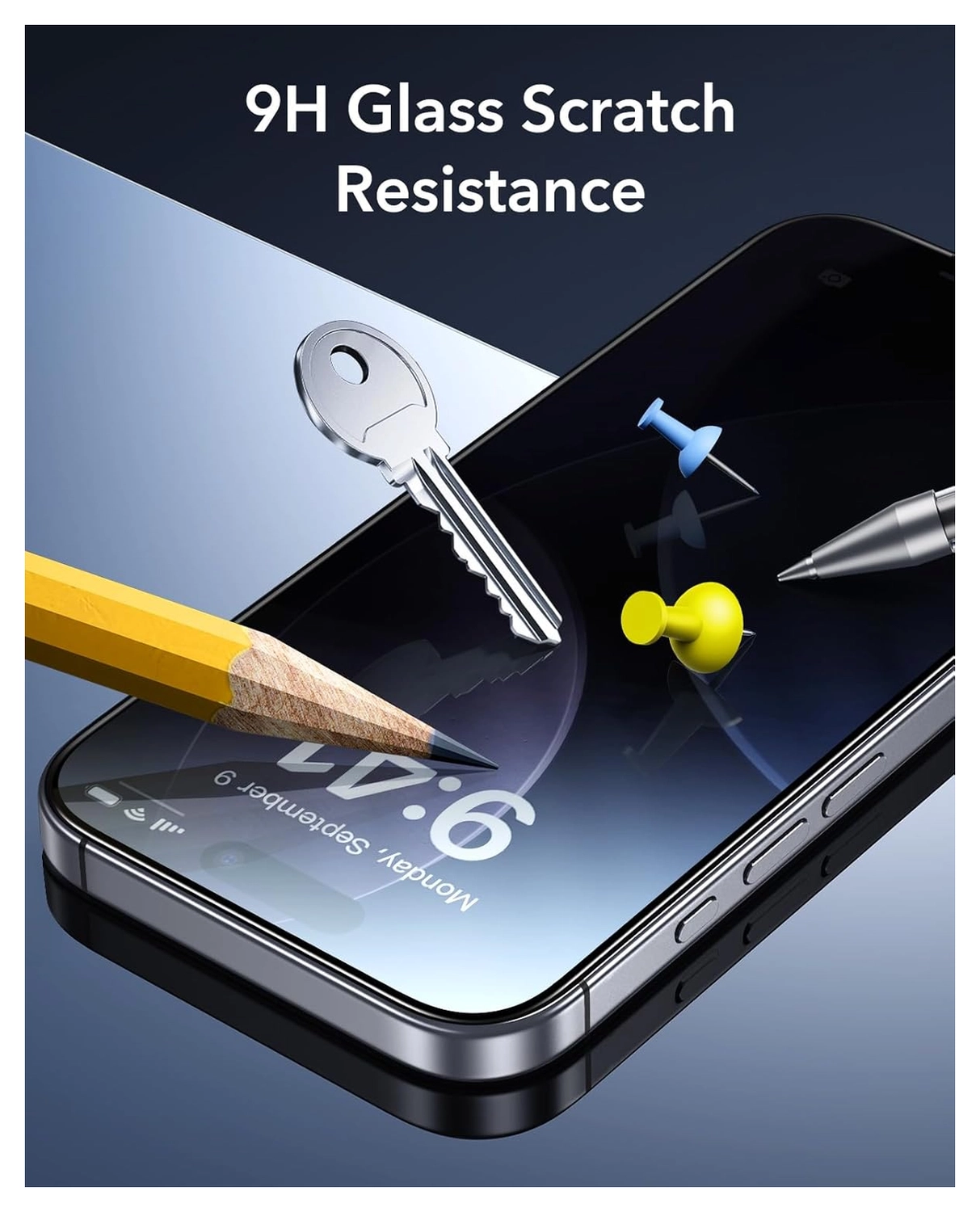 ESR Privacy Screen Protector iPhone Air Tempered Glass (3-Pack) afbeelding 6