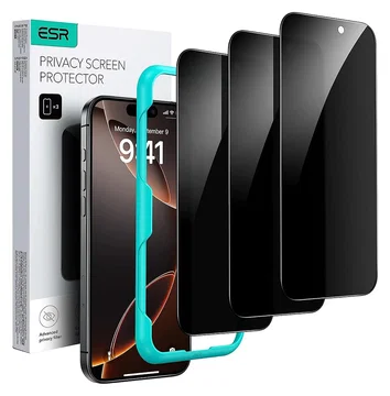 ESR Privacy Screen Protector iPhone 17 Pro Tempered Glass (3-Pack)