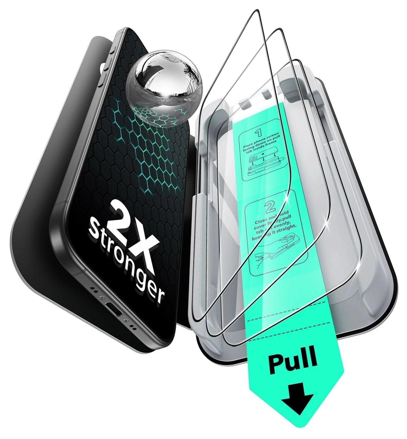 ESR UltraFit Tempered Glass iPhone Air Screen Protector (3-Pack) | gsmpunt
