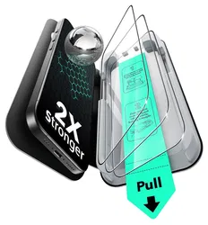 ESR UltraFit Tempered Glass iPhone 17 Pro Screen Protector (3-Pack) afbeelding