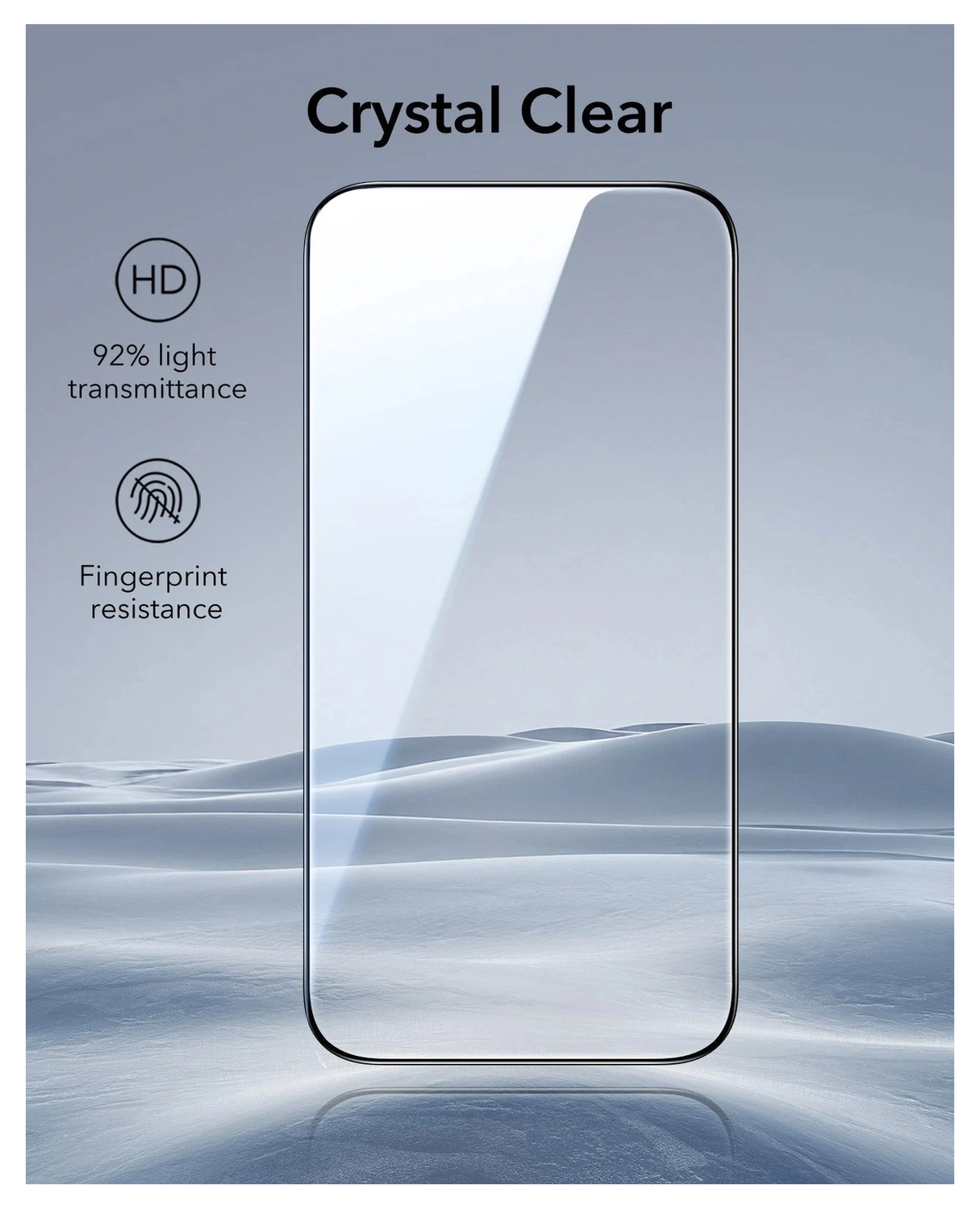ESR UltraFit Tempered Glass iPhone 17 Pro Max Screen Protector (3-Pack) afbeelding 7